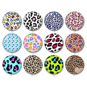 Leopard cabochon,Leopard Print image glass dome 10mm 12mm 14mm 16mm 18mm 20mm 25mm 30mm 35mm 40mm Photo Jewelry Glass Dome Bead (FJ1739）