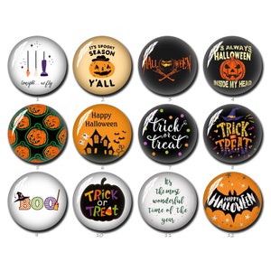 Halloween Cabochon, Kürbis Bild Glaskuppel, Boo 10mm 12mm 14mm 16mm 18mm 20mm 25mm 30mm 35mm 40mm Halloween Foto Schmuck (FJ1055)