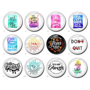 Cabochon con dichiarazione, immagine con citazione cupola in vetro, cammeo con immagine ispiratrice, ciondoli con parole da 10 mm 12 mm 14 mm 16 mm 18 mm 20 mm 25 mm 30 mm 35 mm 40 mm (FJ3733）