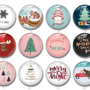Albero di Natale cabochon, Christmas snowflake immagine vetro gioielli fascino, 12mm 16mm 18mm 20mm 25mm Christmas Truck decorection cabochon (FJ766)