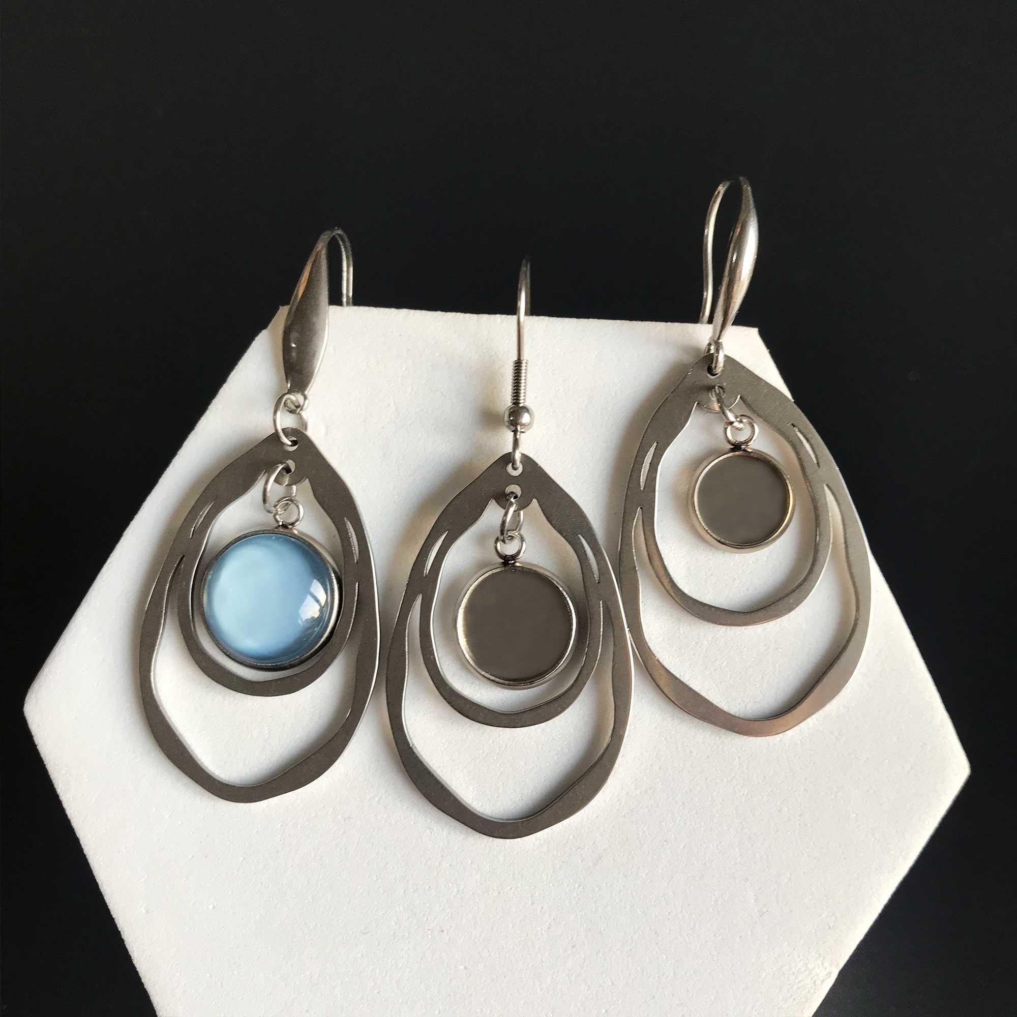 Pear Pre-notched Earring Mountings - Jamming Gems