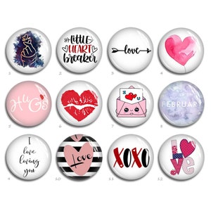 Cabochon de la Saint-Valentin, XOXO Kiss Lips image rond/ovale/dôme en verre en forme de larme, 10 mm 12 mm 25 mm 40 mm 10 x 14 mm 13 x 18 mm 20 x 30 mm (FJ2446）