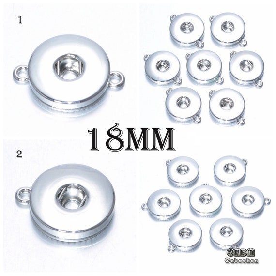 アクセサリー YVB-Y'sVintage Base Snap Button Base,interchangeable Ginger Snap Base Fit for 18/20MM