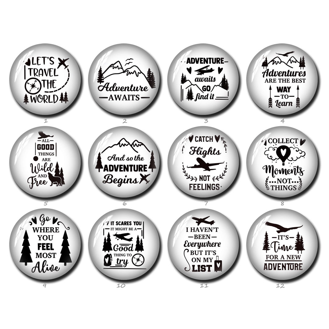 Advanture Cabochon,advanture Quote Image Glass Dome,12mm 14mm 16mm 18mm ...