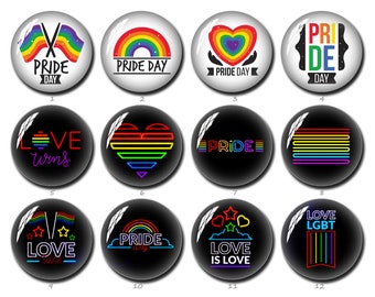 Día del Orgullo Cabochon, Rainbow Gay Pride Flag imagen Cúpula de vidrio, 10mm 12mm 14mm 16mm 18mm 20mm 25mm 30mm 35mm 40mm LGBTQ Photo Jewelry (FJ1224)
