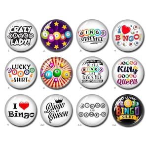 Cabochon de Bingo, Bingo Queen King Image Ronde Ovale Larme Dôme en Verre, 10mm 12mm 14mm 16mm 20mm 25mm 40mm 10x14mm 13x18mm Perles (FJ2256）