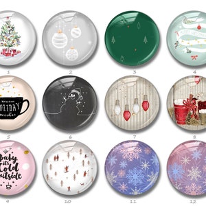Albero di Natale cabochon,Natale fiocco di neve snap pulsante gioiello fascino,12mm 16mm 18mm 20mm 25mm Natale decorection cabochon Vetro (FJ769)