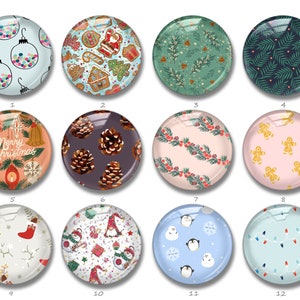 Weihnachtsbaum Cabochon Glas,Schneeflocke Schmuck Cabochon,12mm 16mm 18mm 20mm 25mm Cabochon Glas (FJ764）