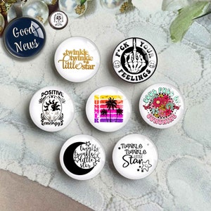 Twinkle little Star Cabochon, Immagine ispiratrice Cupola in vetro, Immagine Cameo, 10 mm 12 mm 14 mm 16 mm 18 mm 20 mm 25 mm 30 mm 35 mm 40 mm Vetro (FJ5006)
