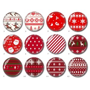 Cabochon natalizio, immagine di Babbo Natale Cupola di vetro, cammeo con immagine di fiocco di neve, 10mm 12mm 14mm 16mm 18mm 20mm 25mm 30mm Perline di fiocco di neve (FJ3393）