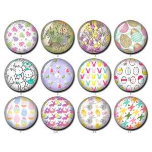 Osterhase Cabochon, niedlichen Kaninchen Osterei Bild Glaskuppel 10mm 12mm 14mm 16mm 18mm 20mm 25mm 30mm 35mm 40mm Foto Schmuck (FJ1528）