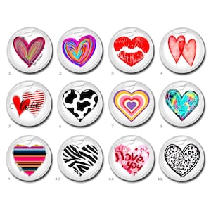 Cabujón de San Valentín, cúpula de cristal con imagen de corazón de amor, camafeo con imagen de leopardo, dijes fotográficos de 10 mm, 12 mm, 14 mm, 16 mm, 18 mm, 20 mm, 25 mm, 30 mm, 35 mm y 40 mm (FJ3763)