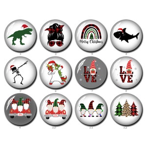 Christmas Gnome Cabochon,Xmas trex image Cúpula de vidrio,10mm 12mm 14mm 16mm 18mm 20mm 25mm 30mm 35mm 40mm Xmas photo glass Jewelry (FJ1308)