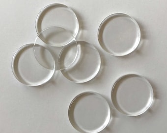FLAT klar Cabochon, Foto Glaskuppel Cabochon, klare Cabochon, transparente Cabochon, runde flache Rückseite Klarglas Cabochon, DIY Ergebnisse -BL04