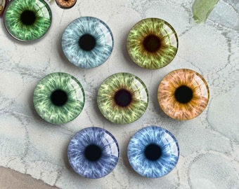 Eyes Cabochon, Cat Eyeball image Glass dome,14mm Thin Blythe Doll Eye Cameo, 10mm 12mm 16mm 18mm 20mm 25mm 30mm 35mm 40mm Glass (FJ5419 )