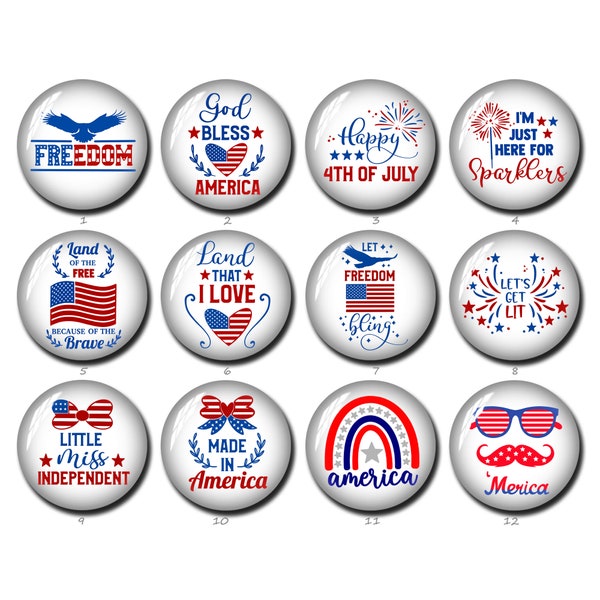 4th of July Cabochon,independence day image Glass dome,10mm 12mm 14mm 16mm 18mm 20mm 25mm 30mm 35mm 40mm USA Flag Rainbow Photo (FJ1324）