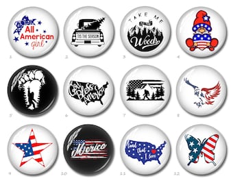 USA Flag Cabochon, Stars and Stripes Image Round 10mm 12mm 20mm 25mm 40mm Glass Dome ,10x14mm 13x18mm 20x30mm Oval Teardrop Beads (FJ2807）