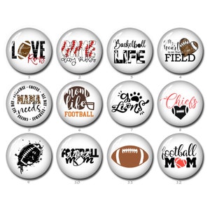 Voetbal cabochon, sport voetbal moeder afbeelding glazen koepel, 10 mm 12 mm 14 mm 16 mm 18 mm 20 mm 25 mm 30 mm 35 mm 40 mm foto-sieraden (FJ1049)