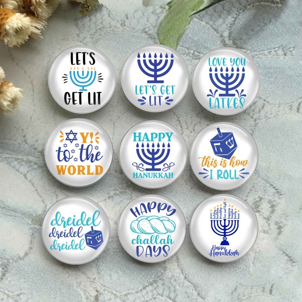 Hanukkah Cabochon,Hanukkah Candles image Glass dome,Star of David Picture Cameo,12mm 14mm 16mm 18mm 20mm 25mm 30mm 35mm 40mm Charm (FJ3636）