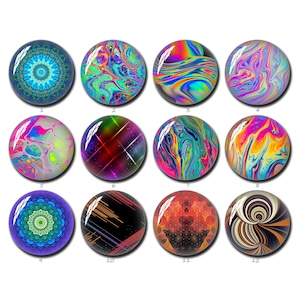 Aquarel cabochon, olieverfschilderij beeld glazen koepel 10mm 12mm 14mm 16mm 18mm 20mm 25mm 30mm 35mm 40mm Oorbellen Ketting Sieraden (FJ1205)
