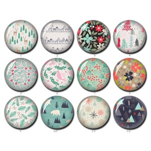 10pcs Albero di Natale cabochonCandy Canes Fiocco di neve immagine cupola di vetro 10mm 12mm 14mm 16mm 18mm 20mm 25mm 30mm 35mm 40mm Foto gioielli (FJ1347）