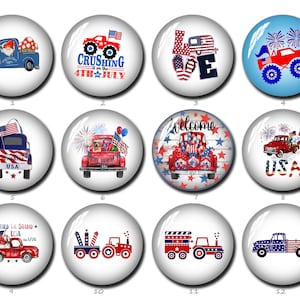Amerika Truck Glas Cabochon,USA National Flagge Glas DruckknopfPatriotisch,Patriotisch USA Truck Glas,4th of Juli Bild Glaskuppel (FJ965）