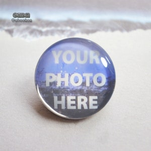 Custom Cabochon,10mm 12mm 40mm Customize your photo or text logo glass dome cabochon,Personalized Image Cabochon,Unique jewelry charms image 6