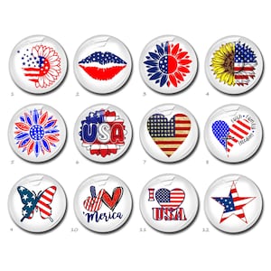 Buntglas Cabochon, 4. Juli Bild Glaskuppel, Sonnenblumenbild Cameo, 10mm 12mm 14mm 16mm 18mm 20mm 25mm 30mm 35mm 40mm Glas (FJ4464)