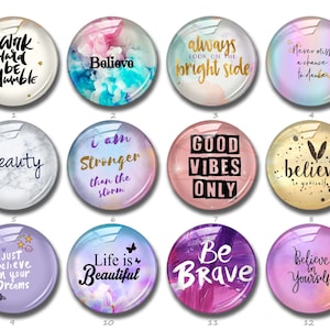 Inspirerende Cabochon, Quote Drukknoop, 10mm 12mm 14mm 16mm 18mm 20mm 25mm 30mm 35mm 40mm statement afbeelding glazen koepel (FJ925）
