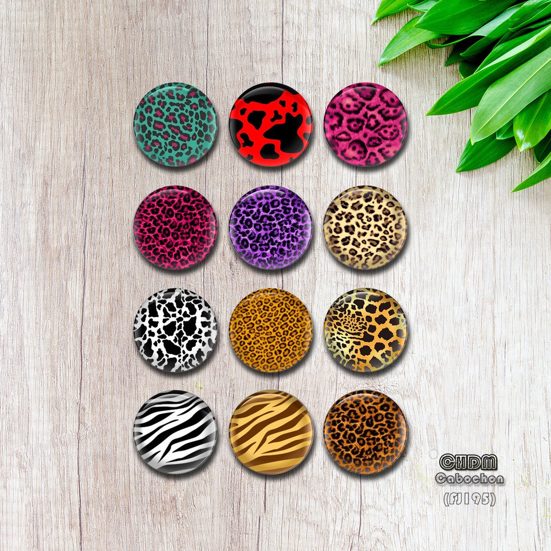 Leopard Snap Button,colorful Leopard Print Jewelry Charm,10mm 12mm 14mm ...