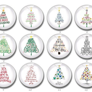 Weihnachtsbaum Cabochon, Weihnachtsbaum Zitat Druckknopf Schmuck Charme, 12mm 16mm 18mm 20mm 25mm Weihnachten Dekoration Cabochon Glas (FJ773)