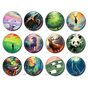 Tier Cabochon, Wolf Bild Glaskuppel, handgemachte Panda Bild Kamee, 10 mm 12 mm 14 mm 16 mm 18 mm 20 mm 25 mm 30 mm 35 mm 40 mm Glas (FJ5470 )