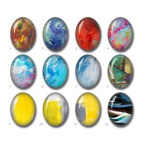 Aquarel ovale/traan cabochon, olieverfschilderij kunst 10x14mm\13x18mm\18x25mm\20x30mm\30x40mm\40x50mm ovale glazen koepel, foto sieraden -FJ1648