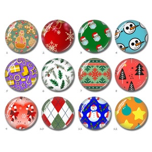 Christmas Cabochon, Santa Claus image Glass dome, Snowflake Picture Cameo, 10mm 12mm 14mm 16mm 18mm 20mm 25mm 30mm 35mm Snowman Bead(FJ3387）
