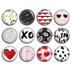 Valentine Cabochon, 10mm 12mm 25mm 40mm 10x14mm 13x18mm 20x30mm Photo Perles, XO Love Hear Image Ronde / Ovale / Dôme en verre en forme de larme, (FJ2418)
