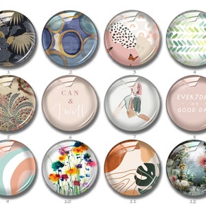 Handgemaakte cabochon, drukknoop tropische foto, 10 mm 12 mm 14 mm 16 mm 18 mm 20 mm 25 mm 30 mm 35 mm 40 mm glazen koepel afbeelding (FJ895)