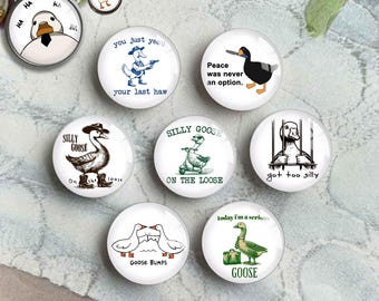 The goose Cabochon,Cartoon goose image Glass dome, Animal Picture Cameo, 10mm 12mm 14mm 16mm 18mm 20mm 25mm 30mm 35mm 40mm Charms (FJ5559）