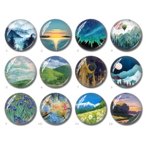 Handgefertigte Cabochon, Grün Wald Bild Glaskuppel, 12 mm 14 mm 16 mm 18 mm 20 mm 25 mm 40 mm Bild Cameo, oval Teardrop Foto Mosaik Perlen(FJ2991)