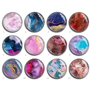 Aquarel ronde/ovaal/druppelvormige glazen koepel cabochon, 10 mm 12 mm 14 mm 16 mm 20 mm 25 mm 40 mm 10 x 14 mm 13 x 18 mm 20 x 30 mm koepel fotosieraden (FJ1786）