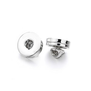 2個 18 mm スナップボタンピンブローチ、DIY ローズゴールドタイタック 18 MM/20 MM ジンジャースナップボタンジュエリー用、ヌーサスタイルゴールドスナップボタンピンアクセサリー