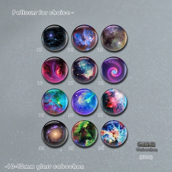Custom Galaxy Snap Button -60 Patterns -galaxy Snap Jewelry Charm ギャラクシービーズ 16mm 27