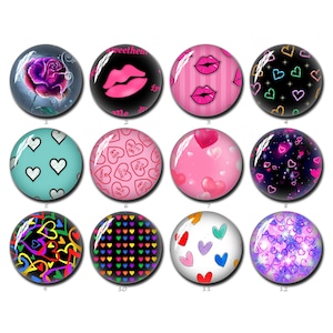 Love Heart Cabochon,Valentinstag Kuss Lippen Bild Glaskuppel,10mm 12mm 14mm 16mm 18mm 20mm 25mm 30mm 35mm 40mm Bild Cabochon (FJ1488)