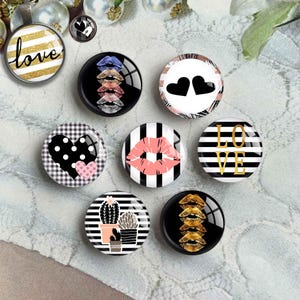 Cuori d'amore Cabochon, immagine di San Valentino Cupola di vetro, cammeo di immagine fatto a mano, 10 mm 12 mm 14 mm 16 mm 18 mm 20 mm 25 mm 30 mm 35 mm 40 mm (FJ5579)