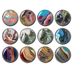 Aquarel cabochon, olieverfschilderij beeld glazen koepel 10mm 12mm 14mm 16mm 18mm 20mm 25mm 30mm 35mm 40mm Oorbellen Ketting Sieraden (FJ1198)