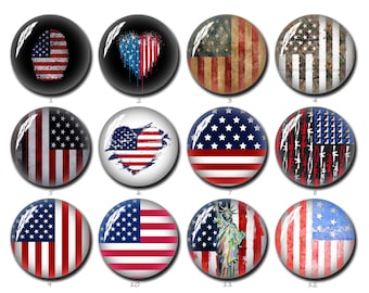 America Flag Glass Cabochon,USA National Flag  Glass Snap ButtonPatriotic ,Patriotic  USA Flag Glass ,4th of July imgae glass dome (FJ961）