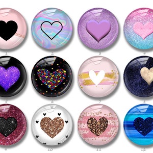 Galaxie Herz Cabochon, Valentinstag Mond Liebe Glaskuppel, 10mm 12mm 14mm 16mm 18mm 20mm 25mm 30mm 35mm 40mm Bild Glaskuppel (FJ836）