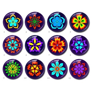 Mandala cabochon, bloemen afbeelding glazen koepel, bloemen glazen foto camee, 10 mm 12 mm 14 mm 16 mm 18 mm 20 mm 25 mm 30 mm 35 mm 40 mm camee (FJ4281 )