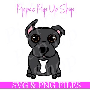 Hand Drawn Pit Bull SVG & PNG | Sassy Ear Edition