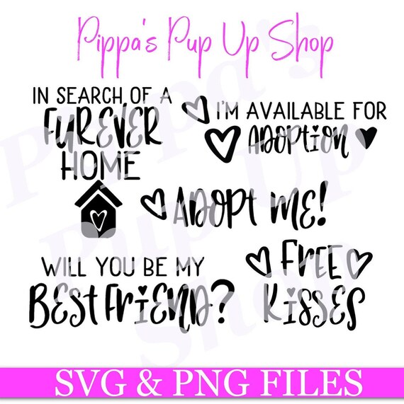 Download Pet Adoption Svg Png Pack 5 Designs Perfect For Dog Etsy PSD Mockup Templates