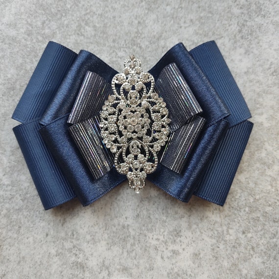 Navy shop blue brooch
